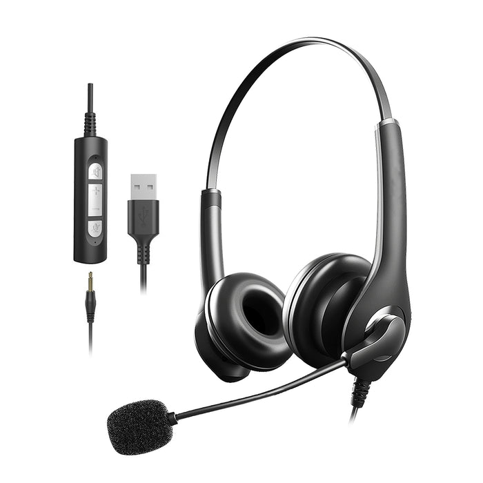 MHP-382 Call Center Wired Headset