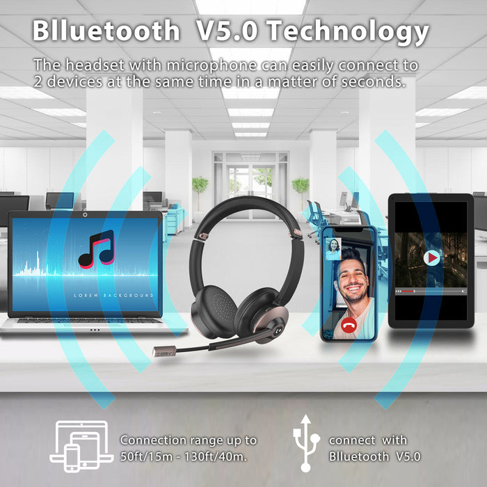 BT-782 Bluetooth Trucker Headphone With Microphone