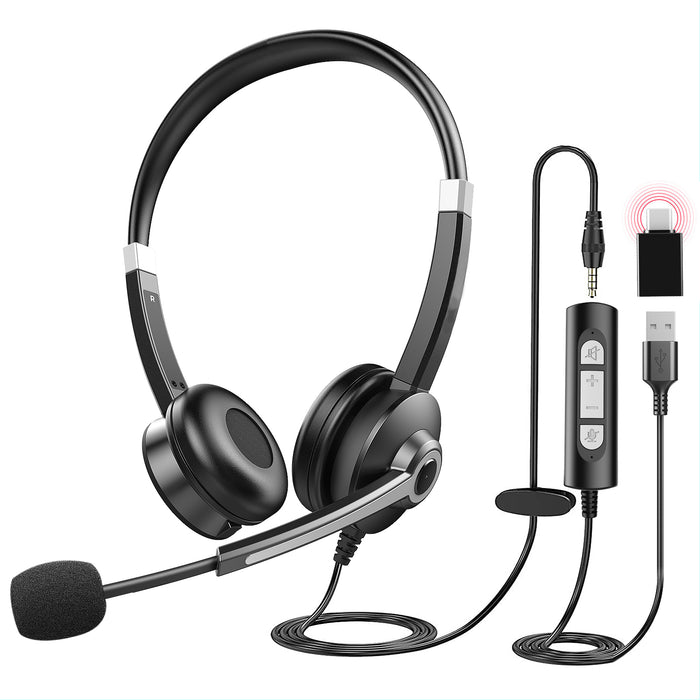 MHP-682 Wired Headphone With Noise Cancelling Microphone