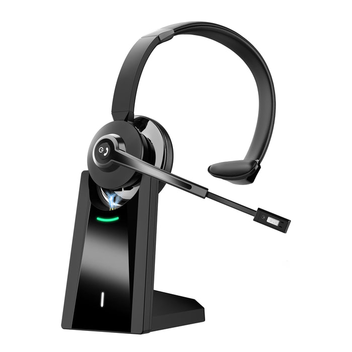 BT-783C Call Center with ENC Microphone Charging Base Wireless Headset